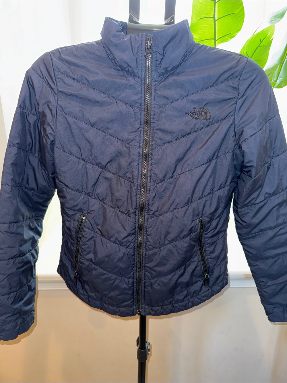 The North Face Women’s Navy Quilted Puffer Jacket